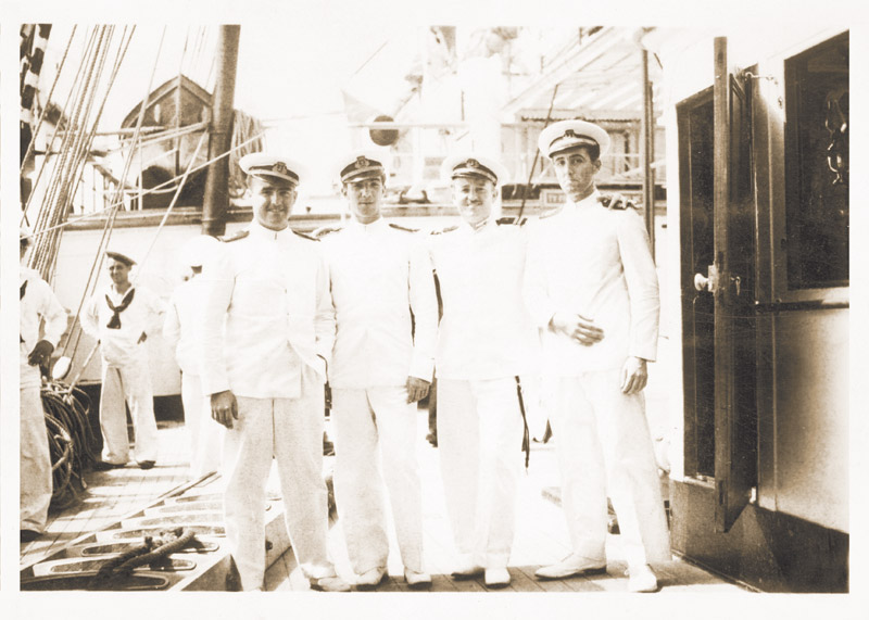 A group of officers during the 1st Training Cruise